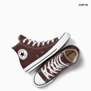Chuck Taylor All Star High tops
Dark Beetroot/ Egret/Black 
Men’s 7 / woman’s 9